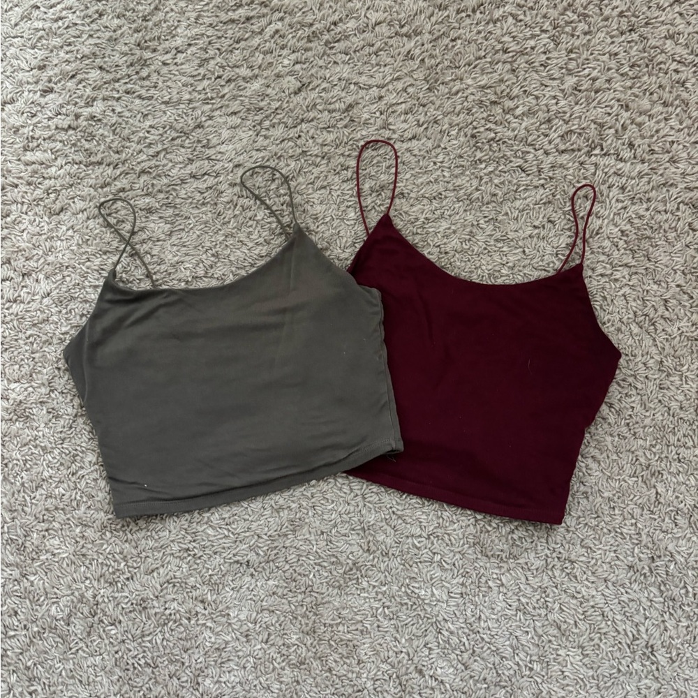 Garage Women's Camisoles in Gray and Burgundy